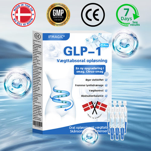 IFMAGIC® GLP-1 Pro Vægttab Oral Opløsning👩⚕️En dosis om dagen – synlige resultater inden for 7 dage🔥Velegnet til kroniske sygdomme, fedme, diabetes, hjerte-kar-sygdomme🪷